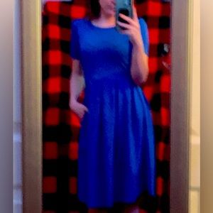 Blue LuLaRoe dress size small